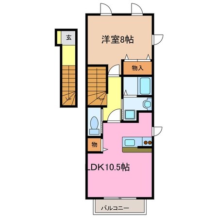 川合高岡駅 徒歩42分 2階の物件間取画像